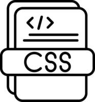 CSS File Style vector