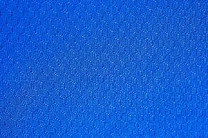 Full frame shot of blue polyester cloth texture and background. photo
