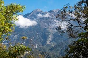 Mt.Kinabalu the highest mountains in Malaysia seen from Kinabalu Park. photo