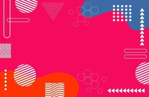 Vibrant Memphis Style Pattern for Background vector
