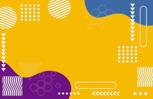 Decorative art Pattern with Fun Layout and Stylish Geometric Art Shapes vector