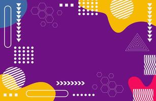 Retro Aesthetic Abstract Background with Bright Colors and Minimalist Shape Designs vector
