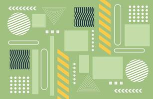 Bright and Fun Abstract Memphis Background vector