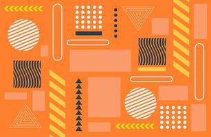 Dynamic Abstract Layout With Bold Ornament Shapes vector