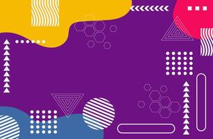 Retro Aesthetic Composition with Colorful Pattern, Circular Forms, and Graphic Elements vector