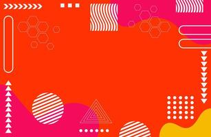 Memphis Style Pop Culture Art with Whimsical Pattern and Energetic Visual Elements vector