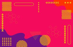 Bright and Lively Background Featuring Minimalist Shapes and Decorative art Design vector
