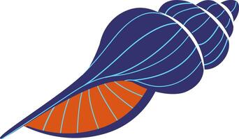 Seashell Spiral Abstract Form vector