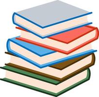 Stack Books Simple vector