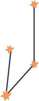 Minimalist Star Constellation Pattern vector