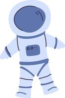 Playful Astronaut in Spacesuit vector