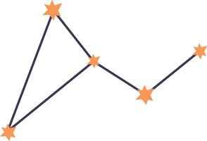 Geometric Star Constellation Pattern vector