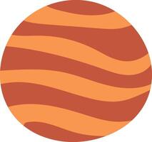 Planet with Wavy Surface Pattern vector