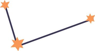 Star Constellation with Three Points vector