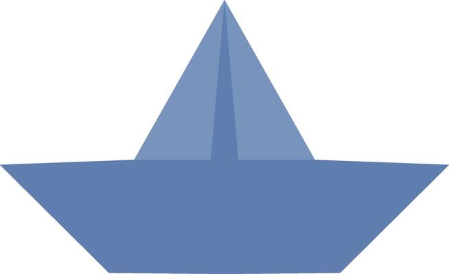 Geometic Paper Boat Image
