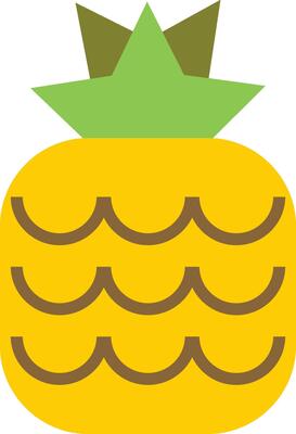Geometic Tropical Pineapple