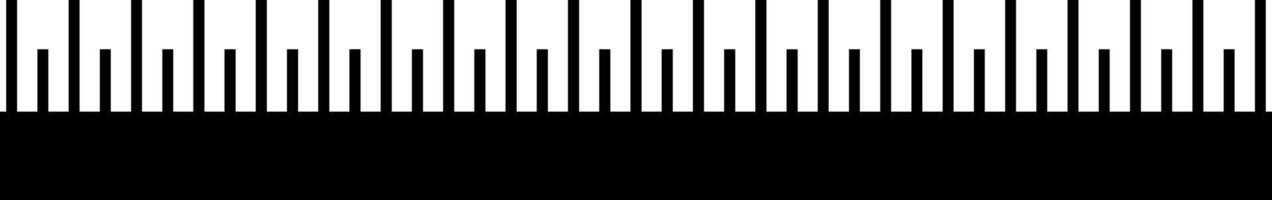 Simple Black Ruler Marks vector