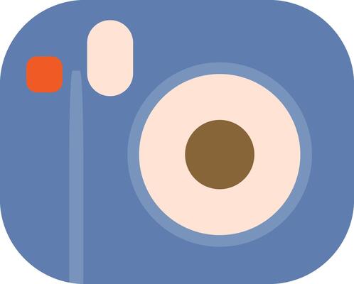 Geometic Camera Flat Icon