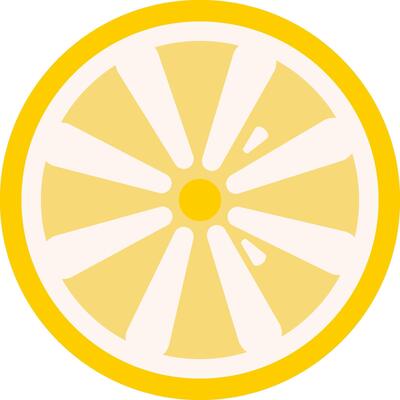 Geometic Lemon Slice Graphic