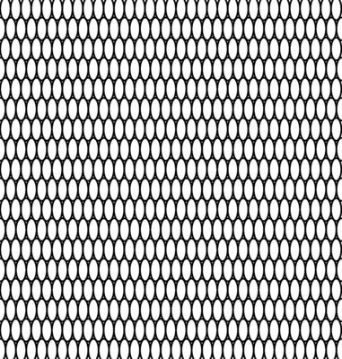 Oval Mesh Geometric Pattern