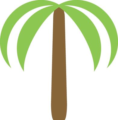 Geometic Palm Tree Icon