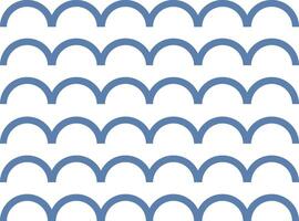 Geometic Seamless Wave Pattern Repeat vector