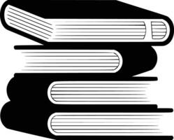 A stack of books on a white background vector
