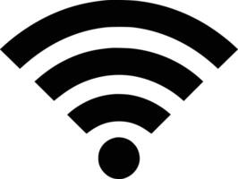 A wifi symbol on a white background vector