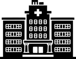 A black and white building with a cross on it vector