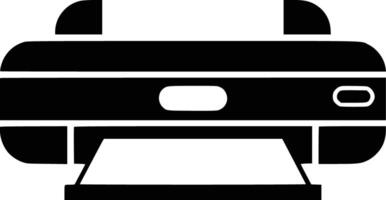 Printer icon on white background and white isolated background vector