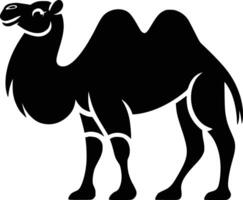A camel silhouette on a white background vector