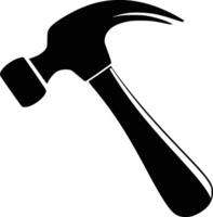 A hammer icon on a white background vector
