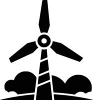 Windmill art white isolated background vector