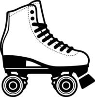 Roller skate clip art white isolated background white isolated background vector