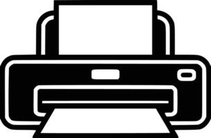 Printer icon on white background and isolated background vector