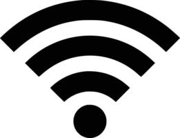 A wifi symbol on a white background and isolated background vector