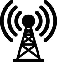 Radio tower icon illustration and isolated background vector