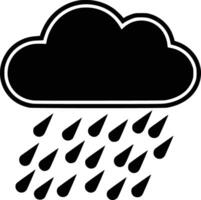 Rain cloud icon and isolated background vector