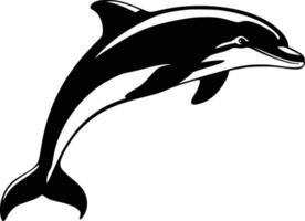 Dolphin jumping clip and isolated background and isolated background vector