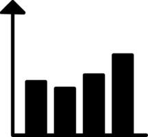 Bar Chart Graph Analysis Glyph vector