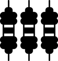 Resistor Component Function Glyph vector