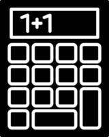 Calculator Device Tool Glyph vector
