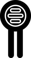 LDR Sensor Light Dependent Resistor Glyph vector
