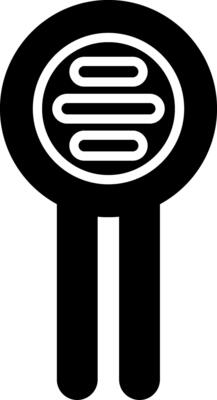 LDR Sensor Light Dependent Resistor Glyph