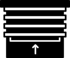 Automatic Shade Self-adjusting Window Covering Glyph vector