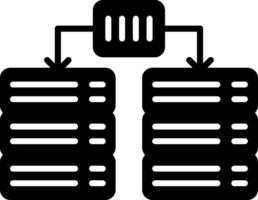 Data Migration Process Glyph vector