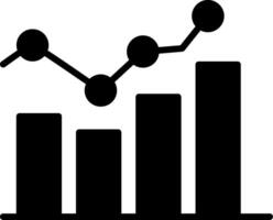 Bar Chart Data Representation Glyph vector