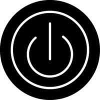 Power Button Switch Glyph vector