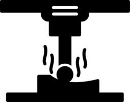 Selective Laser Sintering Glyph vector