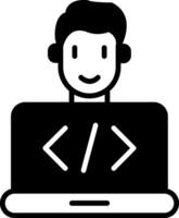 Programmer Developer Tools Glyph vector